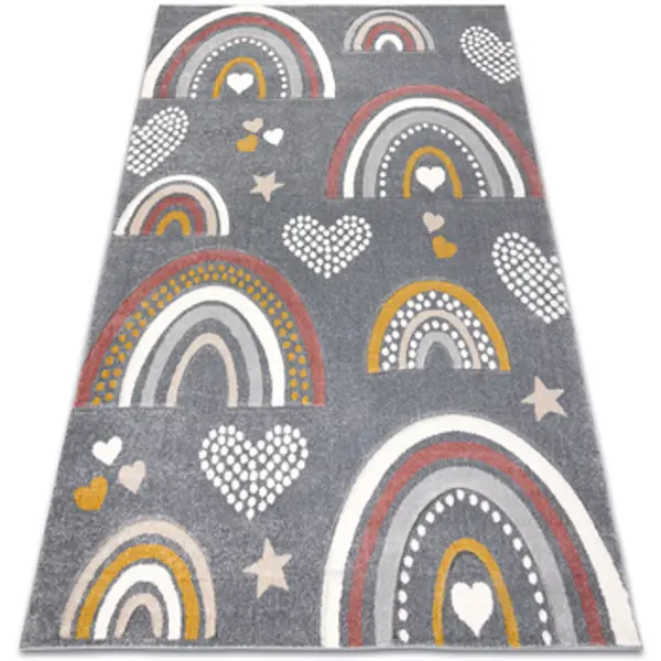 Rugsx Rugsx  Tepisi KIDDO tepih 6109 tamno Siva / bijeli, 200x290 cm  Rugsx