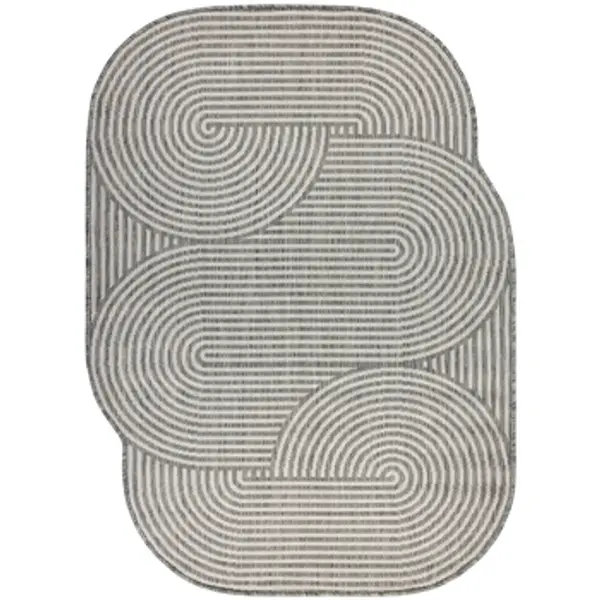 Rugsx Rugsx  Tepisi ORGANIC 1835 sisal tepih Geometrijski ecru / 240x330 cm  Rugsx