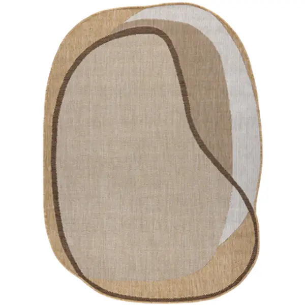 Rugsx Rugsx  Tepisi ORGANIC 2123 sisal tepih Kamen prirodni / 160x220 cm  Rugsx