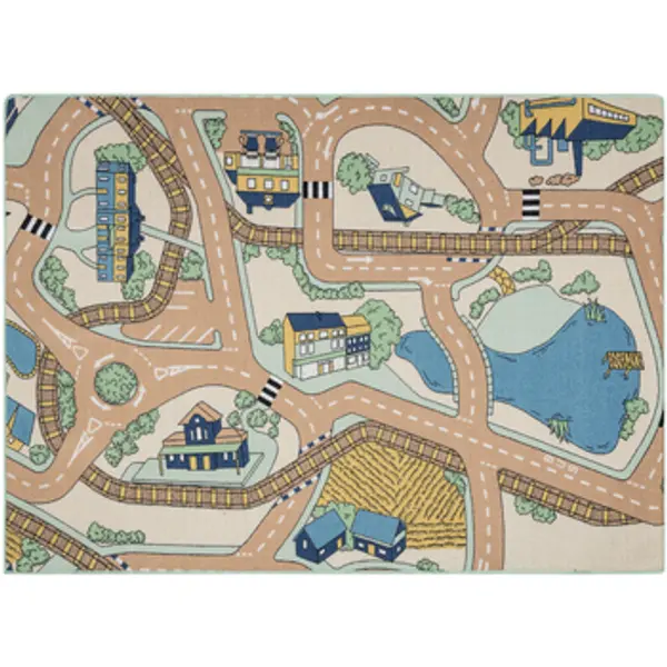 Rugsx Rugsx  Tepisi REBEL ROADS TEPIH Playtime 32 Gradić, protuklizni 140x200 cm  Rugsx