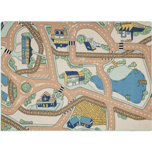 Rugsx Rugsx  Tepisi REBEL ROADS TEPIH Playtime 32 Gradić, protuklizni 95x133 cm  Rugsx