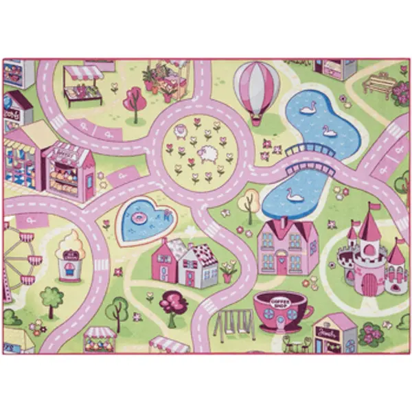 Rugsx Rugsx  Tepisi REBEL ROADS TEPIH Sweet town 26 Slatkiši, 140x200 cm  Rugsx