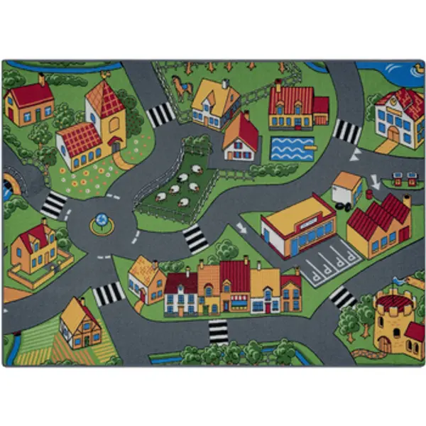 Rugsx Rugsx  Tepisi REBEL ROADS TEPIH Village life 90 Selo, 95x133 cm  Rugsx