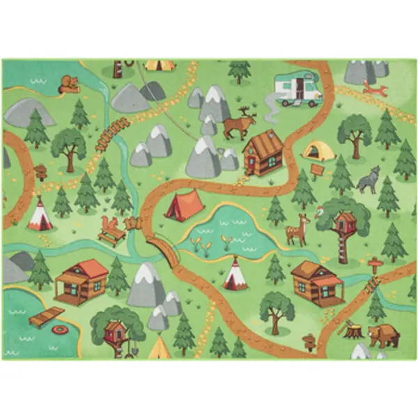 Rugsx Rugsx  Tepisi REBEL ROADS TEPIH Wild life 90 Šuma, 95x133 cm  Rugsx