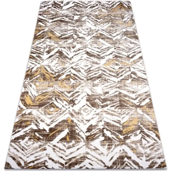 Rugsx Rugsx  Tepisi Tepih AKRIL DIZAYN 121 bež / žuti 80x300 cm  Rugsx