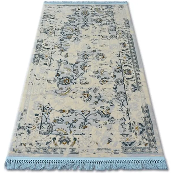 Rugsx Rugsx  Tepisi Tepih AKRIL MANYAS 196AA Ivory/Zlatna resa 100x300 cm  Rugsx