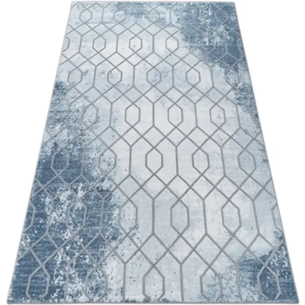 Rugsx Rugsx  Tepisi Tepih AKRIL VALENCIA 3951 ŠESTEROKUT plava / 80x150 cm  Rugsx