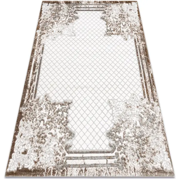 Rugsx Rugsx  Tepisi Tepih AKRIL VALS 039 45 Cvijeće okvir 100x200 cm  Rugsx