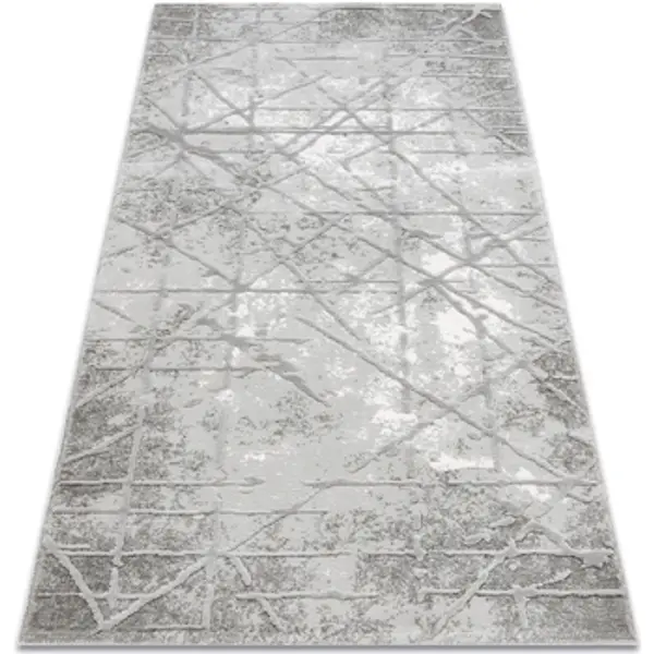 Rugsx Rugsx  Tepisi Tepih AKRIL VALS 3949 Apstraktna berba Siva 80x250 cm  Rugsx
