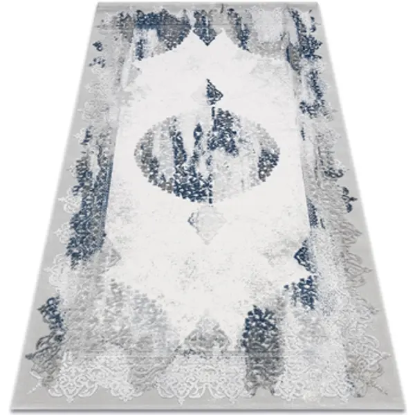 Rugsx Rugsx  Tepisi Tepih AKRIL VALS 5040 Istrošeno ornament plava 100x200 cm  Rugsx