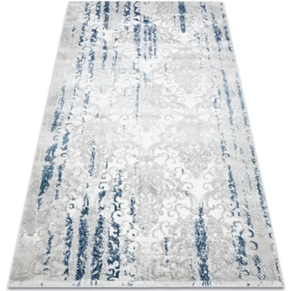 Rugsx Rugsx  Tepisi Tepih AKRIL VALS 6177 Ornament Siva / 80x150 cm  Rugsx