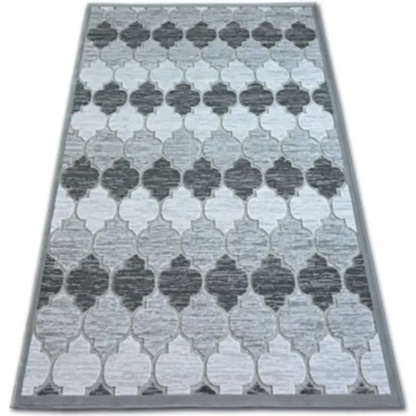 Rugsx Rugsx  Tepisi Tepih AKRIL YAZZ 3766 Siva Djetelina marokanski 133x190 cm  Rugsx