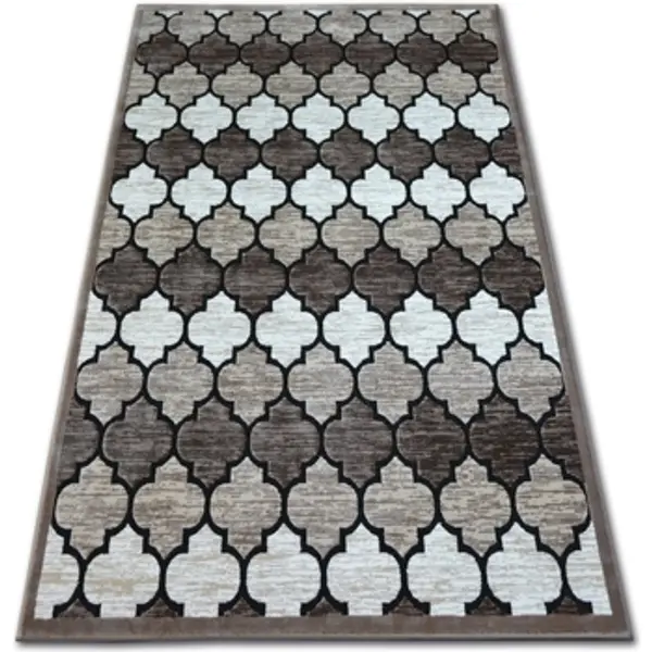 Rugsx Rugsx  Tepisi Tepih AKRIL YAZZ 3766 tamno bež/Salmon Djetelina 160x220 cm  Rugsx