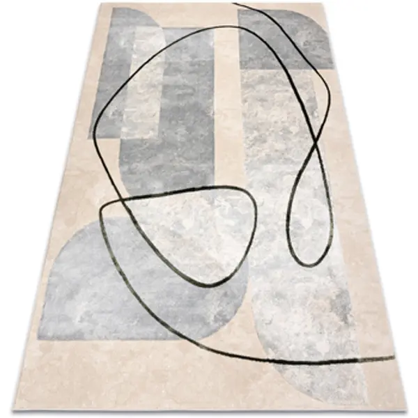 Rugsx Rugsx  Tepisi Tepih ALLURE 9980 Geometrijski - Strukturan, moder 80x150 cm  Rugsx
