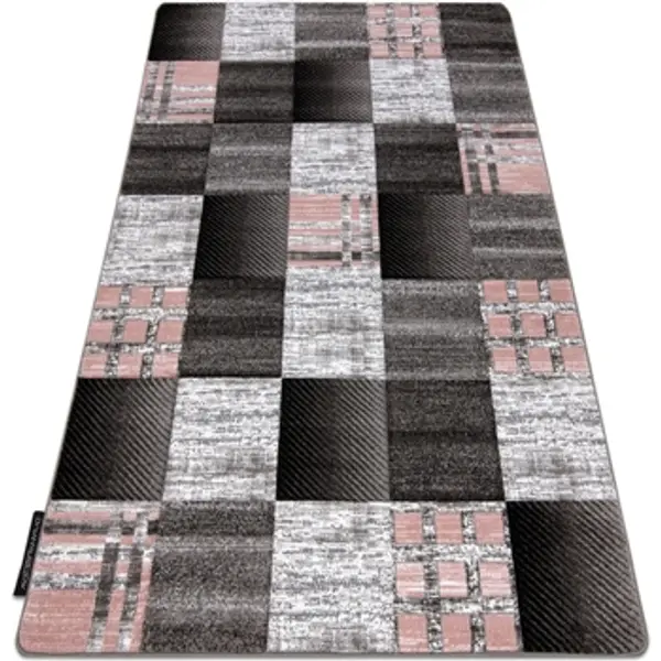 Rugsx Rugsx  Tepisi Tepih ALTER Siena Kvadrati rešetka Siva 160x220 cm  Rugsx
