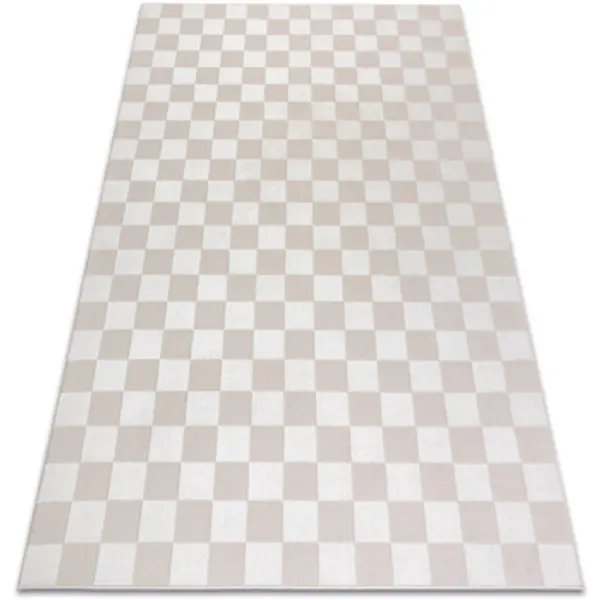 Rugsx Rugsx  Tepisi Tepih AURA EB112 krem - šahovska ploča, 160x220 cm  Rugsx