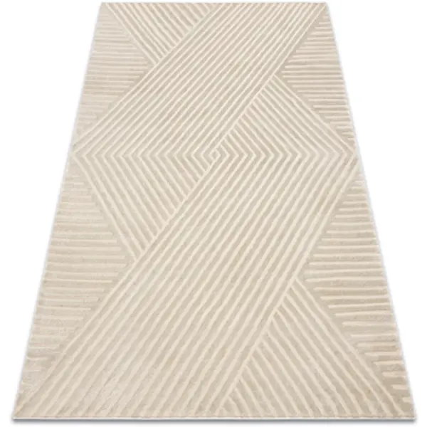 Rugsx Rugsx  Tepisi Tepih BALANCE 1503 taupe - Geometrijski, struktura 140x190 cm  Rugsx