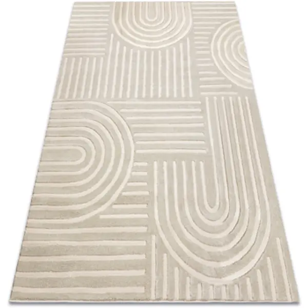 Rugsx Rugsx  Tepisi Tepih BALANCE 1918 taupe - Geometrijski, struktura 160x220 cm  Rugsx