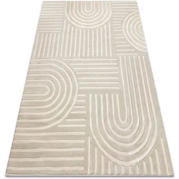 Rugsx Rugsx  Tepisi Tepih BALANCE 1918 taupe - Geometrijski, struktura 180x270 cm  Rugsx