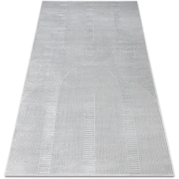 Rugsx Rugsx  Tepisi Tepih BALANCE 9086 siva - Geometrijski, struktural 120x170 cm  Rugsx