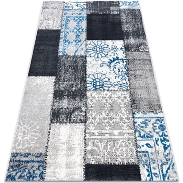 Rugsx Rugsx  Tepisi Tepih Berba 22218053 Siva / plava krpljenje 133x190 cm  Rugsx