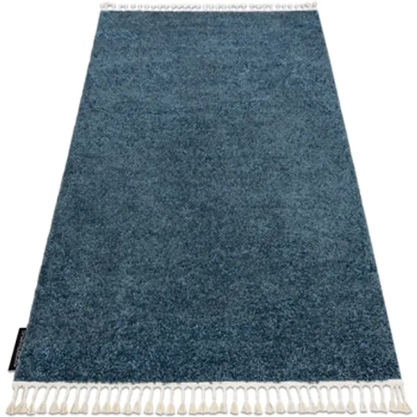 Rugsx Rugsx  Tepisi Tepih BERBER 9000 plava rese Berberski marokanski 140x190 cm  Rugsx