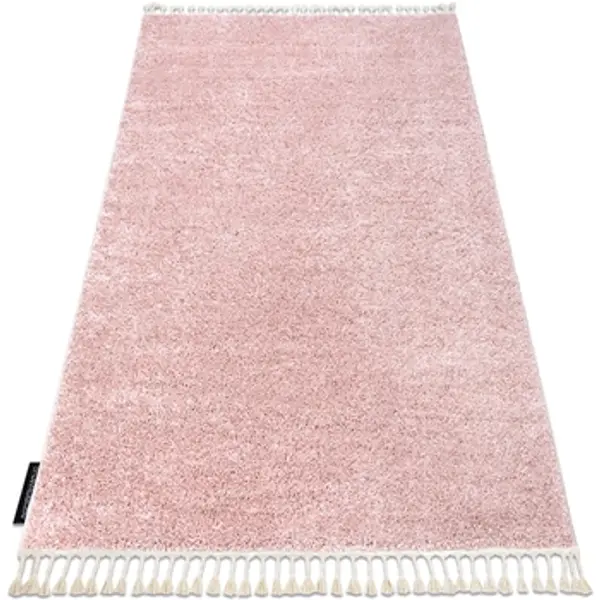 Rugsx Rugsx  Tepisi Tepih BERBER 9000 ružičasta rese Berberski marok 80x150 cm  Rugsx