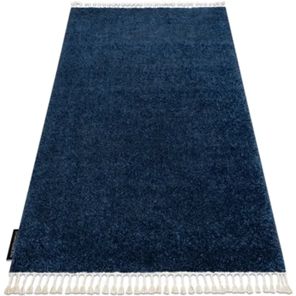 Rugsx Rugsx  Tepisi Tepih BERBER 9000 tamnoplava boja  rese 160x220 cm  Rugsx