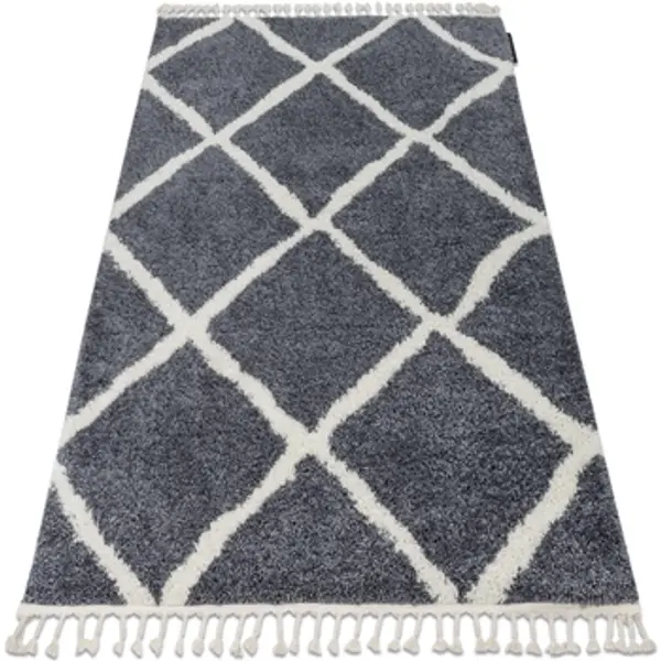 Rugsx Rugsx  Tepisi Tepih BERBER CROSS B5950 Siva / Bijela 120x170 cm  Rugsx