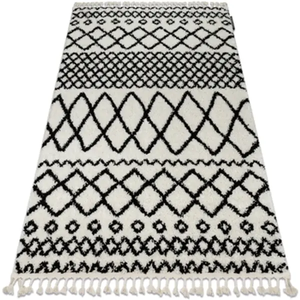 Rugsx Rugsx  Tepisi Tepih BERBER SAFI N9040 Bijela / crno 200x290 cm  Rugsx