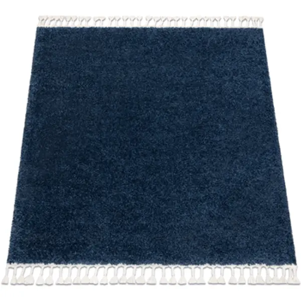 Rugsx Rugsx  Tepisi Tepih BERBER square 9000 mornarica Berberski marok 160x160 cm  Rugsx