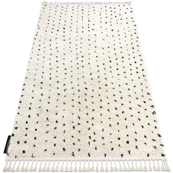 Rugsx Rugsx  Tepisi Tepih BERBER SYLA B752 točkice krem rese 180x270 cm  Rugsx