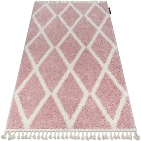 Rugsx Rugsx  Tepisi Tepih BERBER TROIK A0010 ružičasta / Bijela 140x190 cm  Rugsx
