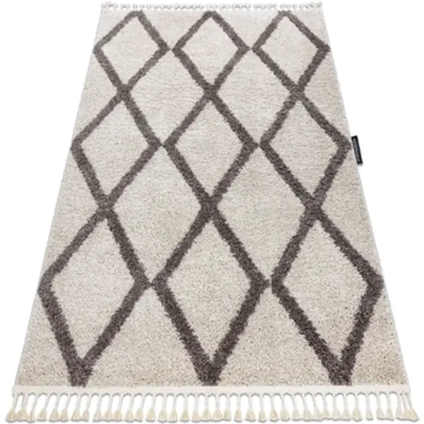 Rugsx Rugsx  Tepisi Tepih BERBER TROIK krem rese Berberski marokanski 180x270 cm  Rugsx
