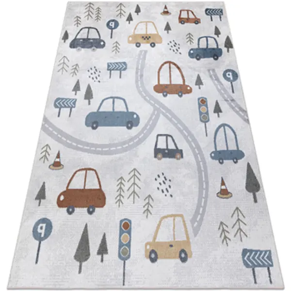Rugsx Rugsx  Tepisi Tepih BONO 8436 Automobili, ulica krema / 240x330 cm  Rugsx