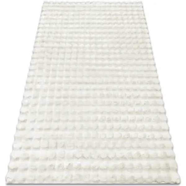 Rugsx Rugsx  Tepisi Tepih BUBBLE bijeli 11 IMITACIJA ZEČJEG KRZNA 60x100 cm  Rugsx