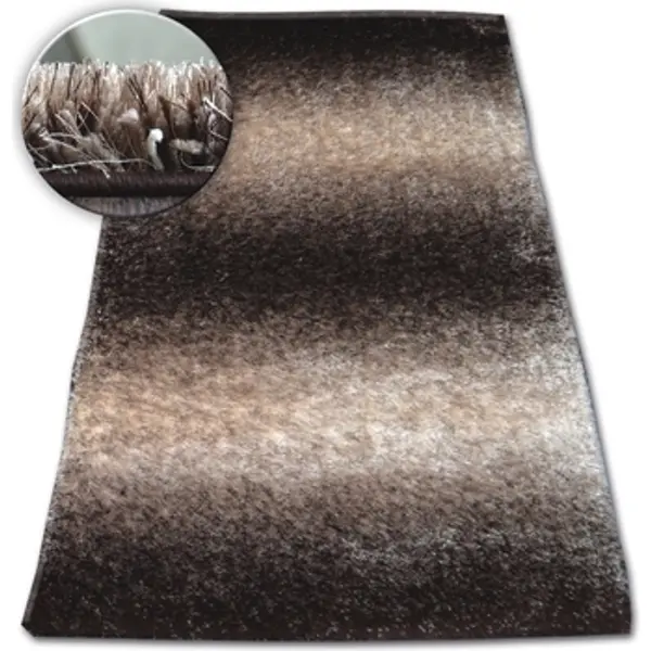 Rugsx Rugsx  Tepisi Tepih čupavi SPACE 3D B315 smeđa 80x150 cm  Rugsx