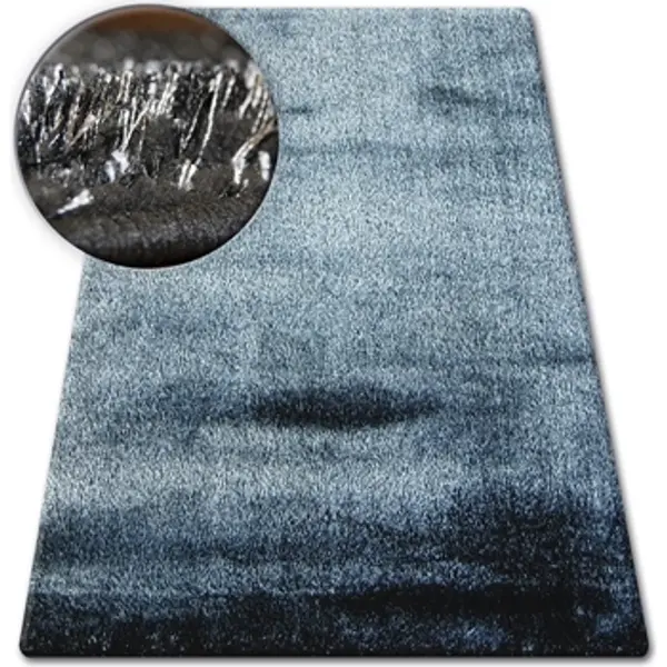 Rugsx Rugsx  Tepisi Tepih čupavi VERONA crno/srebro 80x150 cm  Rugsx