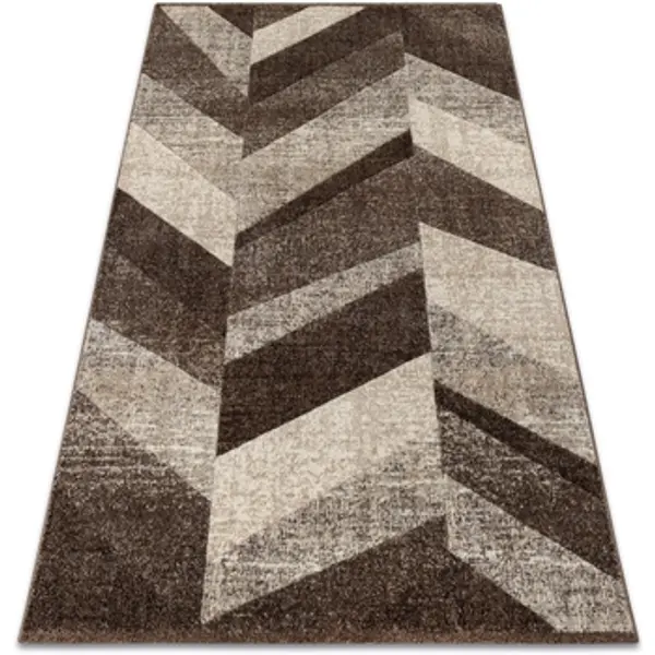 Rugsx Rugsx  Tepisi Tepih FEEL 5673/15044 Riblja kost tamno smeđa 80x150 cm  Rugsx