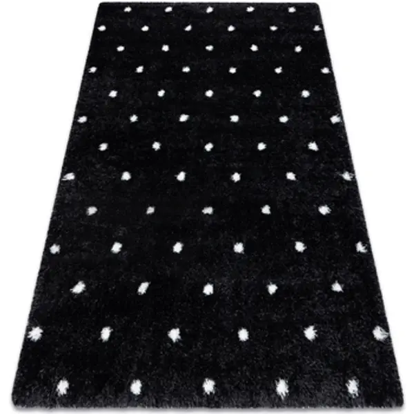 Rugsx Rugsx  Tepisi Tepih FLUFFY 2370 shaggy točkice antracit / 160x220 cm  Rugsx