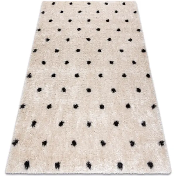 Rugsx Rugsx  Tepisi Tepih FLUFFY 2370 shaggy točkice krem / 160x220 cm  Rugsx