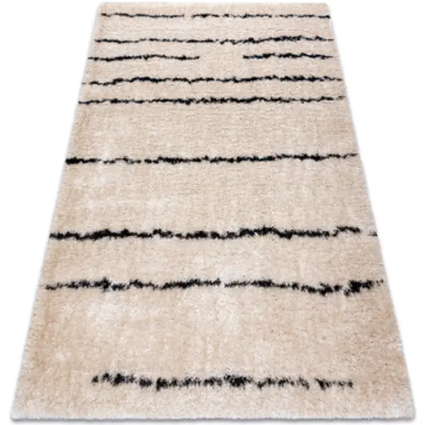 Rugsx Rugsx  Tepisi Tepih FLUFFY 2371 shaggy prugama krem / 180x270 cm  Rugsx