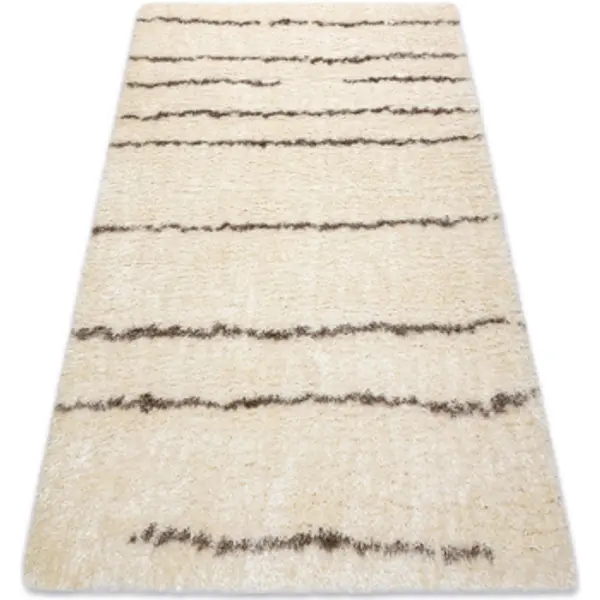 Rugsx Rugsx  Tepisi Tepih FLUFFY 2371 shaggy prugama krem / 200x290 cm  Rugsx
