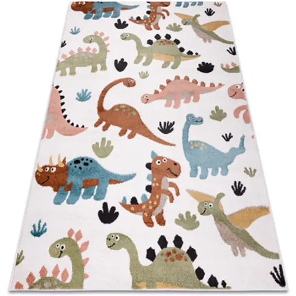 Rugsx Rugsx  Tepisi Tepih FUN Dino za djecu Dinosauri krema 200x290 cm  Rugsx