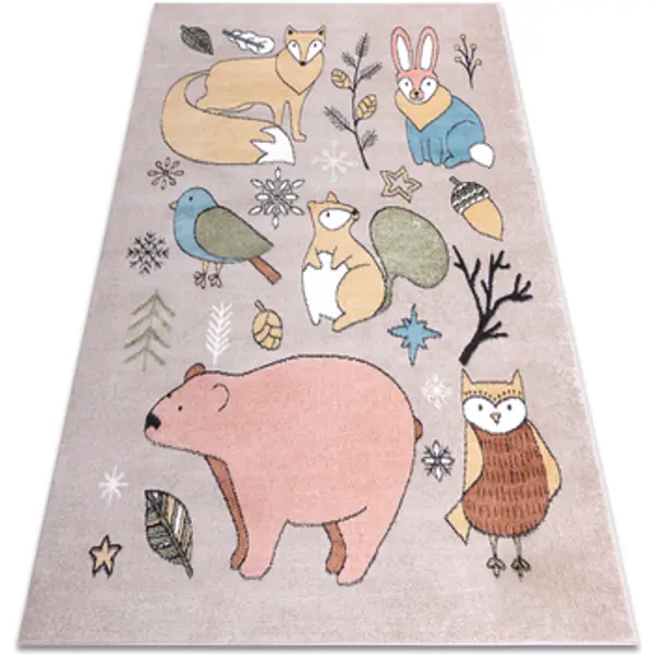 Rugsx Rugsx  Tepisi Tepih FUN Forester za djecu, životinje, šuma 120x170 cm  Rugsx