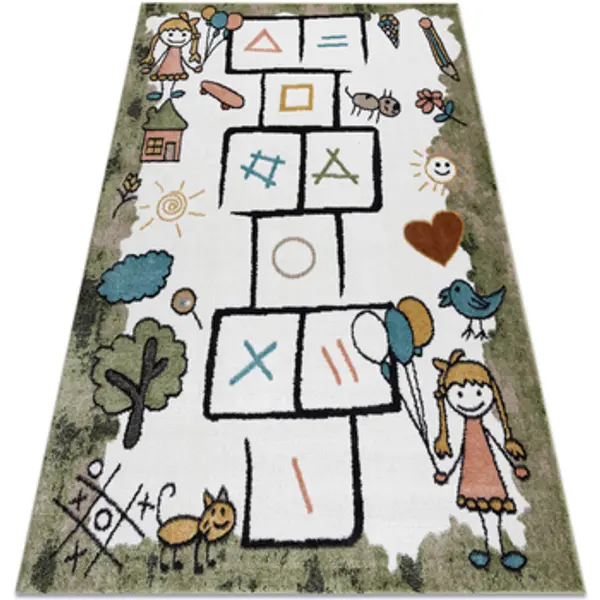 Rugsx Rugsx  Tepisi Tepih FUN Hop za djecu, školice, Životinje 160x220 cm  Rugsx