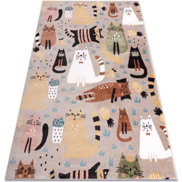 Rugsx Rugsx  Tepisi Tepih FUN Kittens za djecu, mačke bež 240x330 cm  Rugsx