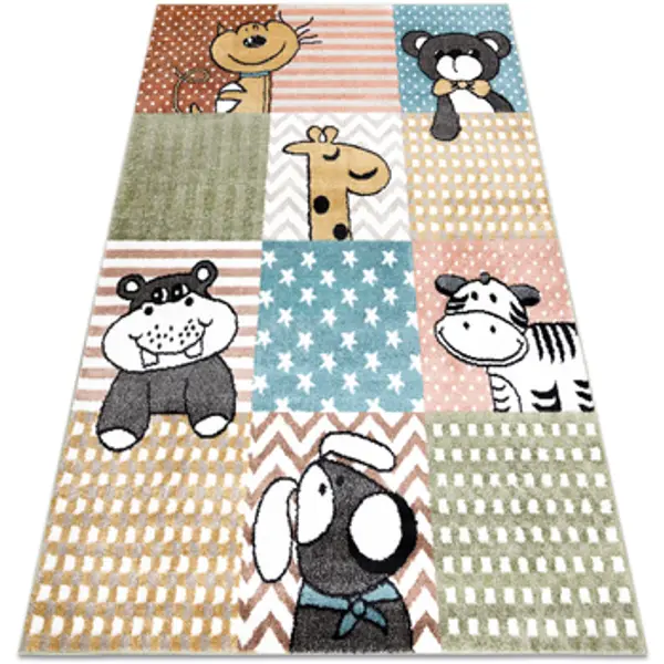 Rugsx Rugsx  Tepisi Tepih FUN Pets za djecu, Životinje multi 140x190 cm  Rugsx
