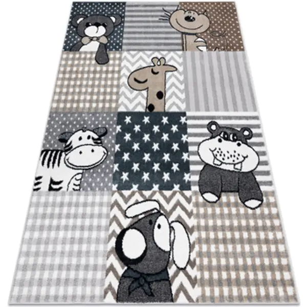 Rugsx Rugsx  Tepisi Tepih FUN Pets za djecu, Životinje Siva 180x270 cm  Rugsx