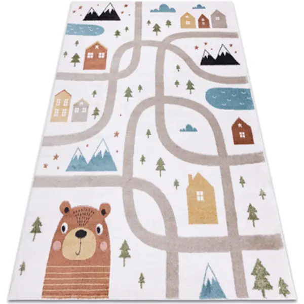 Rugsx Rugsx  Tepisi Tepih FUN Polar za djecu flamingosi krema 80x150 cm  Rugsx